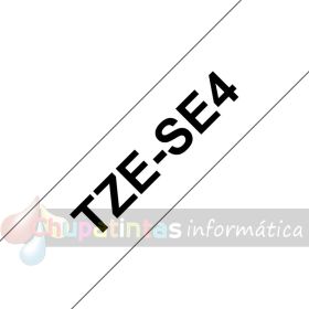 Brother TZeSE4 Cinta Laminada de Seguridad Original de Etiquetas - Texto negro sobre fondo blanco - Ancho 18mm x 8 metros-3