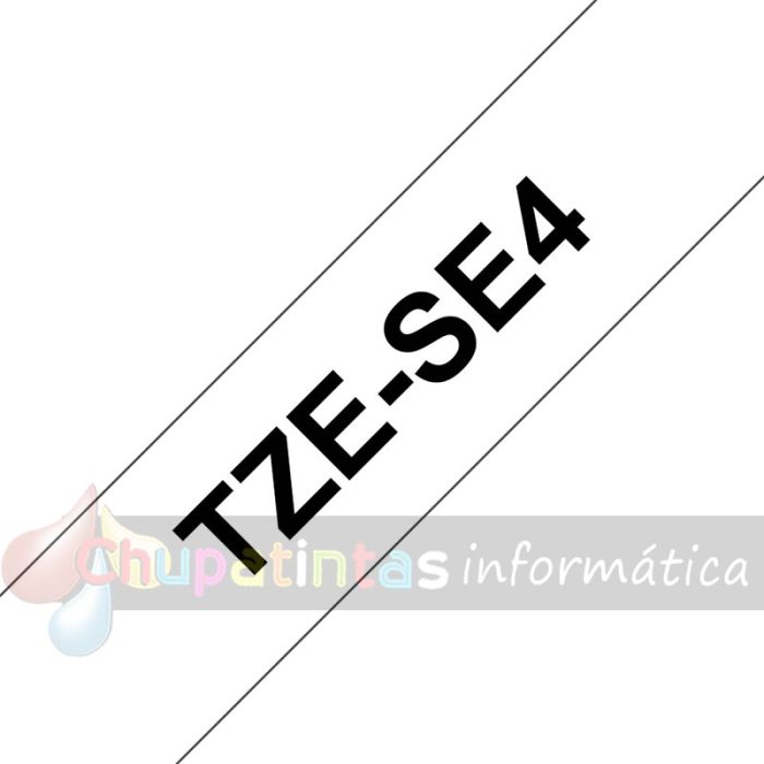 Brother TZeSE4 Cinta Laminada de Seguridad Original de Etiquetas - Texto negro sobre fondo blanco - Ancho 18mm x 8 metros-3