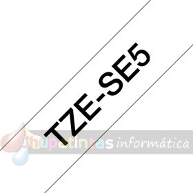 Brother TZeSE5 Cinta Laminada de Seguridad Original de Etiquetas - Texto negro sobre fondo blanco - Ancho 24mm x 8 metros-3
