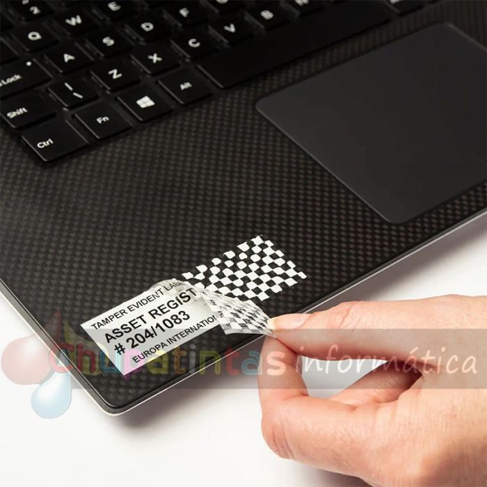 Brother TZeSE5 Cinta Laminada de Seguridad Original de Etiquetas - Texto negro sobre fondo blanco - Ancho 24mm x 8 metros-4