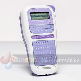 Brother PT-H200 Rotuladora Electrónica Portátil - Pantalla LCD -  Color Violeta/Blanco-3