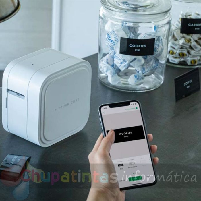 Brother PT-P910BT Cube Rotuladora Electrónica Portátil Bluetooth-5