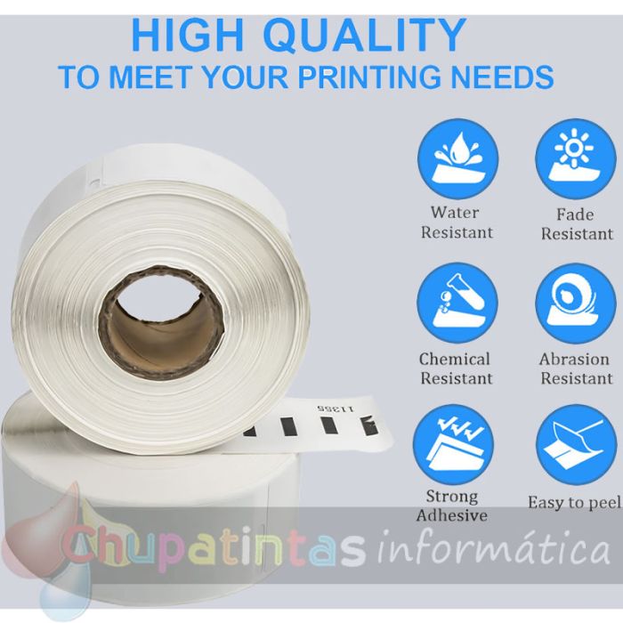 DYMO LABELWRITER 11352 ETIQUETAS PARA ARCHIVO DE PAPEL TERMICO GENERICO S0722520-5