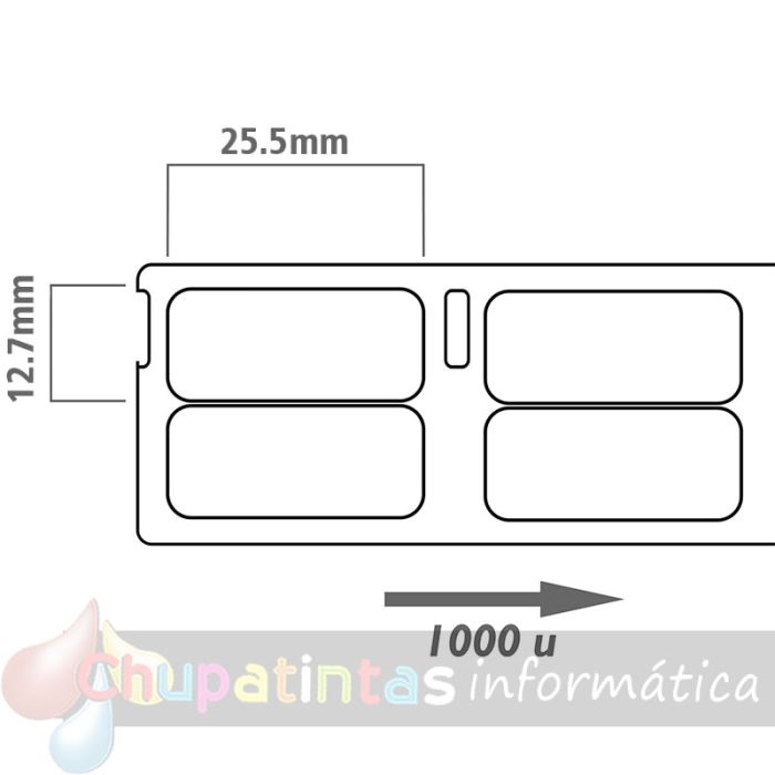 DYMO LABELWRITER 11353 ETIQUETAS MULTIPROPOSITO DE PAPEL TERMICO GENERICO S0722530-5