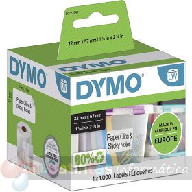 Dymo LW 11354 Etiquetas Originales Multiusos Autoadhesivas - 57x32mm - 1000 Unidades - S0722540-1