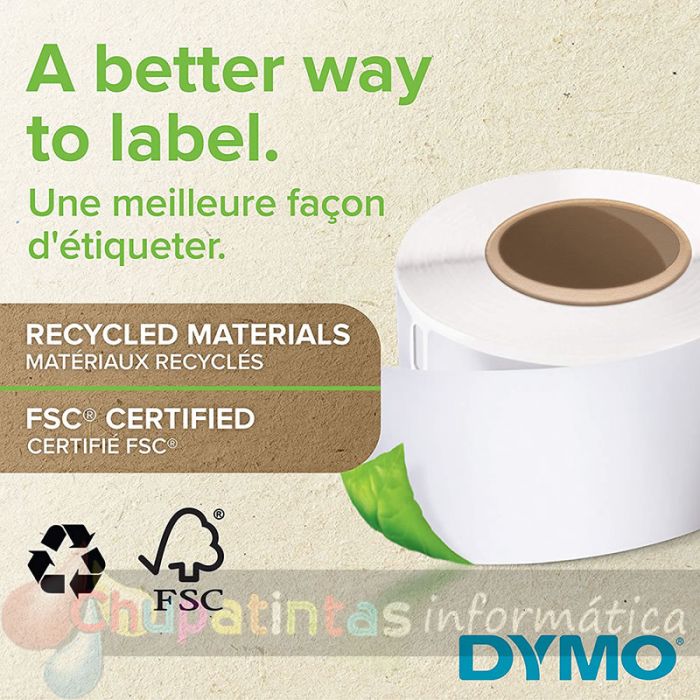 Dymo LW 11354 Etiquetas Originales Multiusos Autoadhesivas - 57x32mm - 1000 Unidades - S0722540-2