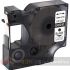 Dymo D1 45010 Cinta de Etiquetas Genérica para Rotuladora - Texto negro-fondo transparente - 12mmx7m-1