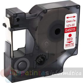 Dymo D1 45015 Cinta de Etiquetas Genérica para Rotuladora - Texto azul-fondo blanco - 12mmx7m-1