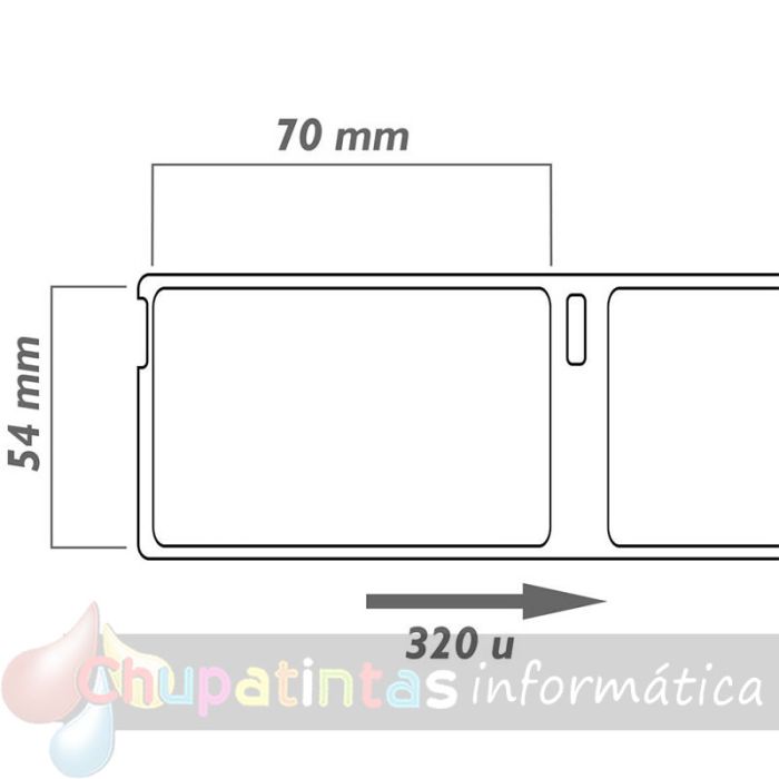 Dymo Labelwriter 99015 etiquetas multipropósito genéricas de papel térmico s0722440 blanca-5