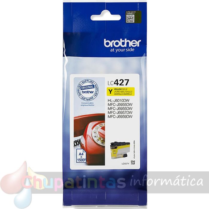 Brother LC427 Amarillo Cartucho de Tinta Original - LC427Y-3