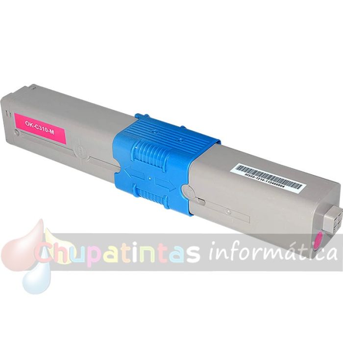 OKI C310/C510/MC351/MC361 Magenta Cartucho de Tóner Genérico - Reemplaza 44469705