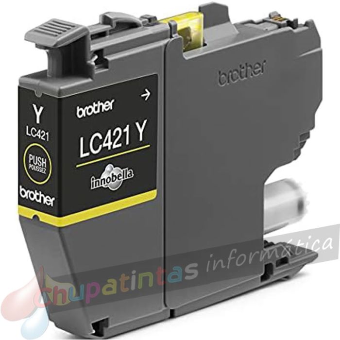 Brother LC421 Amarillo Cartucho de Tinta Original - LC421Y-3