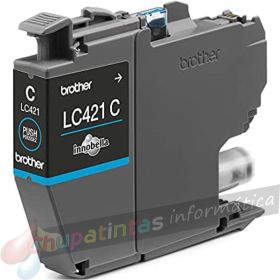 Brother LC421 Cian Cartucho de Tinta Original - LC421C-3