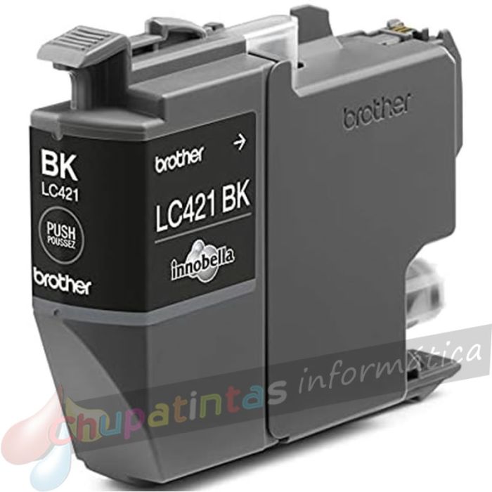 Brother LC421 Negro Cartucho de Tinta Original - LC421BK-3