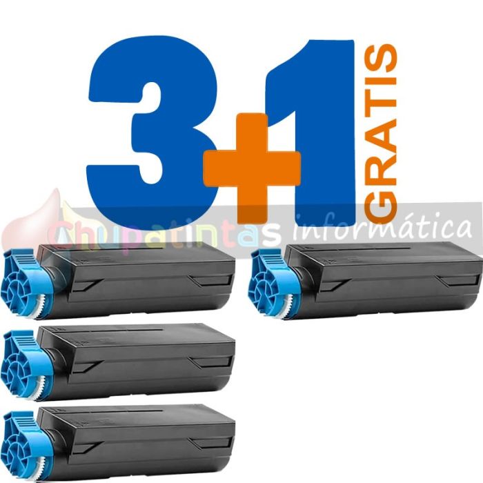 OKI EXECUTIVE ES4131 / ES4161 MFP / ES4191 MFP TÓNER COMPATIBLE 44574905 / 44917607 PACK AHORRO 4 CARTUCHOS