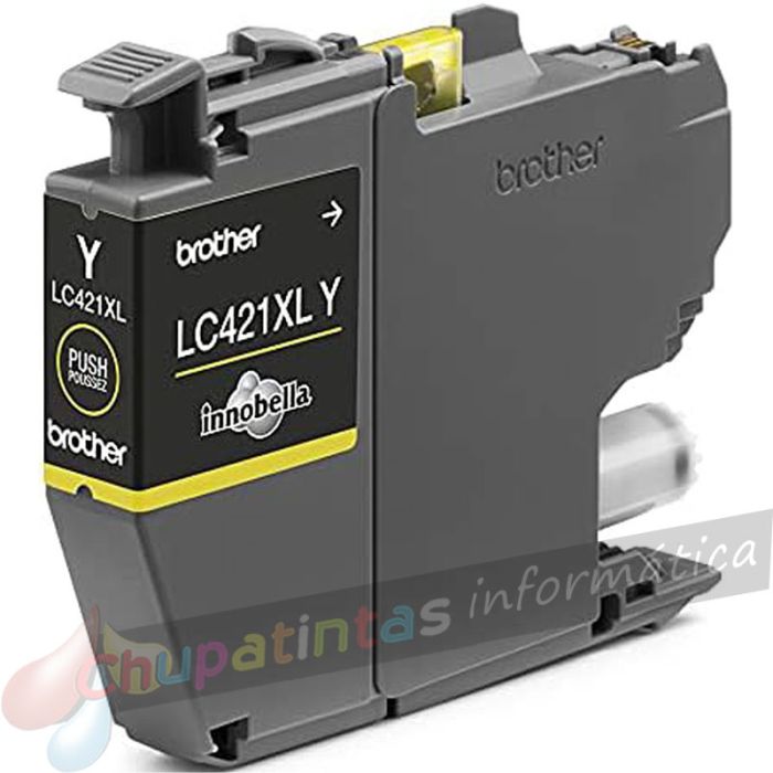 Brother LC421XL Amarillo Cartucho de Tinta Original - LC421XLY-3