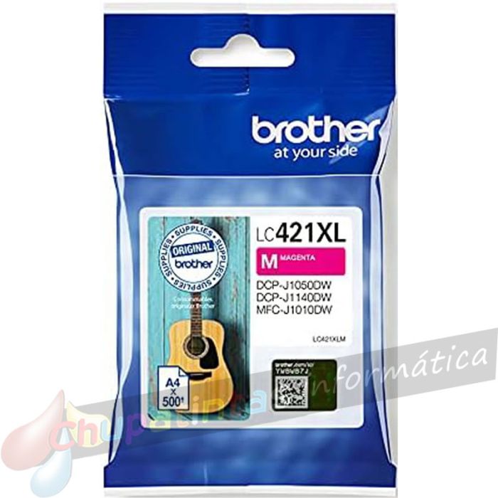 Brother LC421XL Magenta Cartucho de Tinta Original - LC421XLM-2