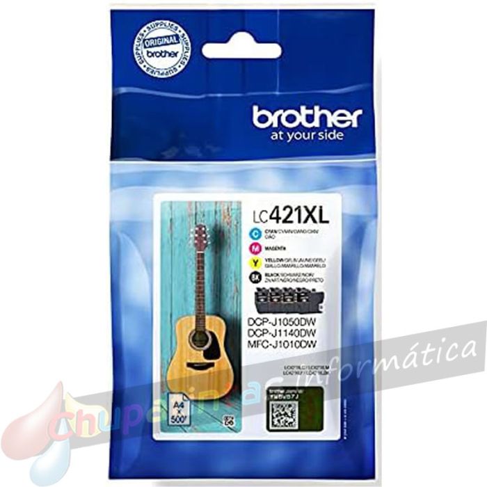 Brother LC421XL Pack de 4 Cartuchos de Tinta Originales - LC421XLVAL-2