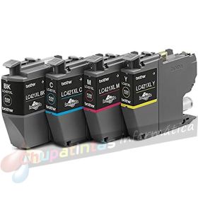 Brother LC421XL Pack de 4 Cartuchos de Tinta Originales - LC421XLVAL-3