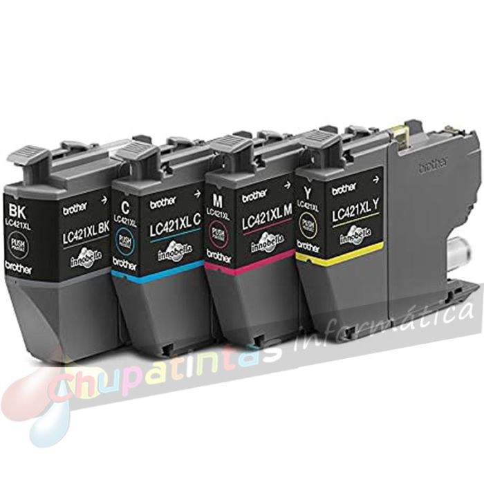 Brother LC421XL Pack de 4 Cartuchos de Tinta Originales - LC421XLVAL-3