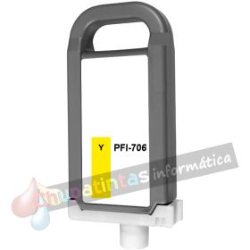 Canon PFI706 Amarillo Cartucho de Tinta Pigmentada Genérico - Reemplaza 6684B001