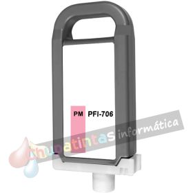 Canon PFI706 Magenta Photo Cartucho de Tinta Pigmentada Genérico - Reemplaza 6686B001