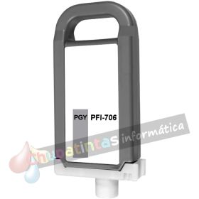 Canon PFI706 Gris Photo Cartucho de Tinta Pigmentada Genérico - Reemplaza 6691B001