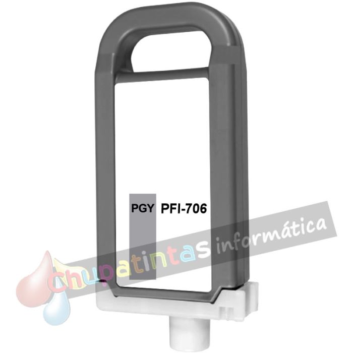 Canon PFI706 Gris Photo Cartucho de Tinta Pigmentada Genérico - Reemplaza 6691B001