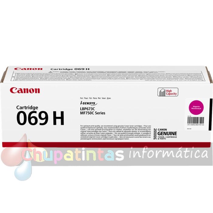 Canon 069H Magenta Cartucho de Toner Original - 5096C002