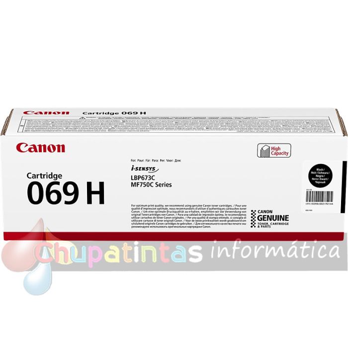 Canon 069H Negro Cartucho de Toner Original - 5098C002