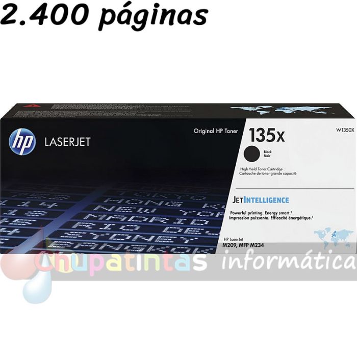 HP W1350X Negro Cartucho de Tóner Original - 135X