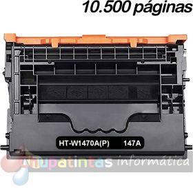HP W1470A Negro Cartucho de Tóner Genérico - Reemplaza 147A
