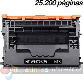 HP W1470X Negro Cartucho de Tóner Genérico - Reemplaza 147X