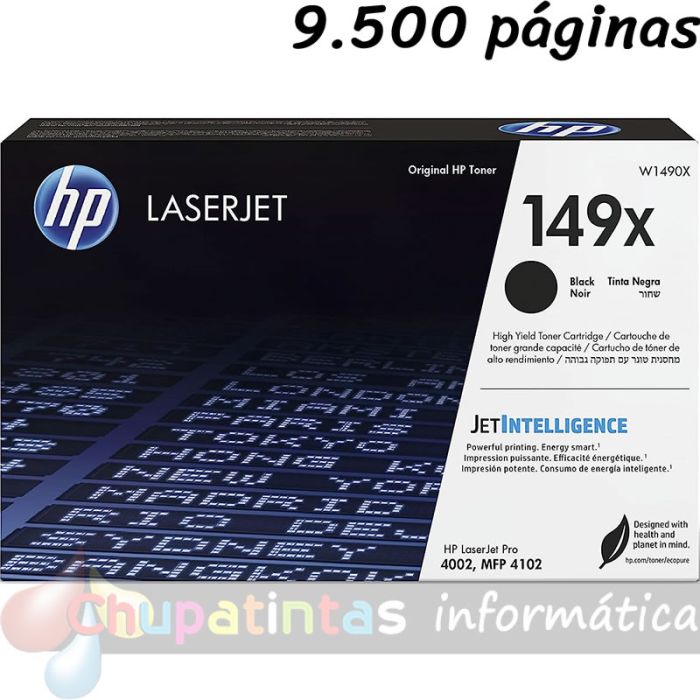 HP W1490X Negro Cartucho de Tóner Original - 149X