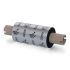 Zebra ZipShip 3200 Pack de 12 Cintas de Transferencia Termica Original - Cintas de mezcla Cera/Resina - Nucleo 12.7mm, Ancho 64mm, Longitud 74m