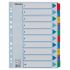 Esselte Indice de Carton con Pestañas Reforzadas - A4 - Numeradas 1-10 - Multicolor