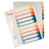 Esselte Indices Proyectos Imprimibles A4 Maxi PP Tipo 1-10 Multicolor Material PP Rigido 300 Micras Portada 350 Micras Tamaño A4 Maxi