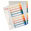 Esselte Indices Proyectos Imprimibles A4 Maxi PP Tipo 1-10 Multicolor Material PP Rigido 300 Micras Portada 350 Micras Tamaño A4 Maxi