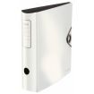 Leitz Archivador de Palanca Active Solid - Mecanismo de 180°, 75mm - Capacidad 500 Hojas A4 - Cierre Elastico - Fundas Interiores - Lomo Redondeado - Blanco PP Polyfoam