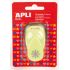 Apli Perforadora de Papel en Forma de Flor - Tamaño de Figura 16mm - Alta Calidad para Papel, Carton y Cartulina - Deposito de Restos de Papel - Doble Uso - Ideal para Scrapbooking y Manualidades - Color Verde