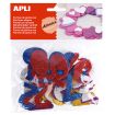Apli Formas Goma Eva Adhesivas Numeros Purpurina Metalizada - 50 U - Faciles de Pegar - Brillo Metalico - Ideal para Manualidades
