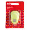 Apli Perforadora Cuadrada de Papel - Figura de 16mm - Alta Calidad para Papel, Carton y Cartulina - Deposito de Papel - Doble Uso para Decoracion - Ideal para Manualidades - Color Plateado