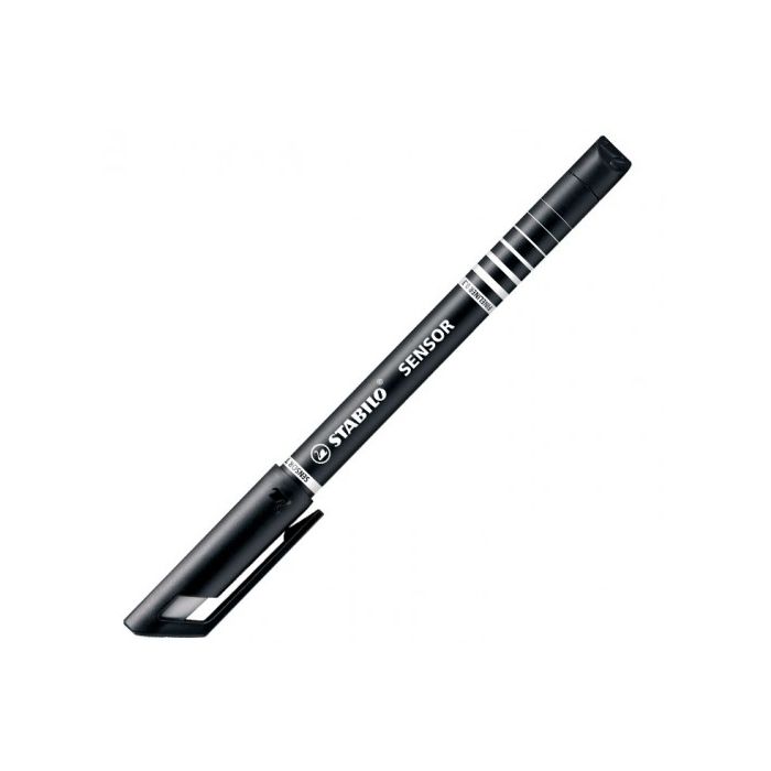 Stabilo Sensor Rotulador de Punta Fina Amortiguada - Trazo de 0.3mm - Color Negro