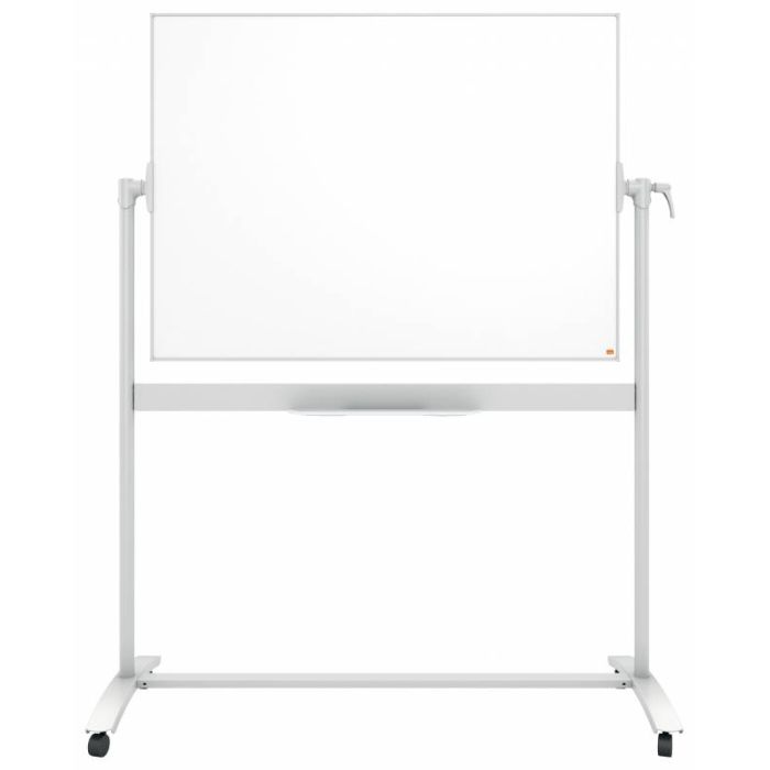 Nobo Pizarra Blanca Movil de Esmalte Classic - 1200 × 900mm - Diseño Puntero - Color Blanco