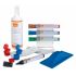 Nobo Kit de Usuario para Pizarra Blanca - Incluye Rotuladores, Borrador, Espray y Paño de Limpieza - Accesorios para Pizarras Blancas - Color Blanco