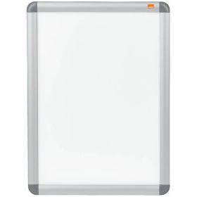 Nobo Marco Publicitario Tamaño A3 con Proteccion de PVC Antirreflectante y Resistente a la Intemperie - Marco de Aluminio Elegante - Color Plata
