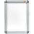 Nobo Marco Publicitario Tamaño A4 con Proteccion de PVC Antirreflectante y Resistente a la Intemperie - Marco de Aluminio Elegante - Color Plata