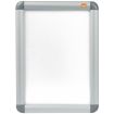 Nobo Marco Publicitario Tamaño A4 con Proteccion de PVC Antirreflectante y Resistente a la Intemperie - Marco de Aluminio Elegante - Color Plata