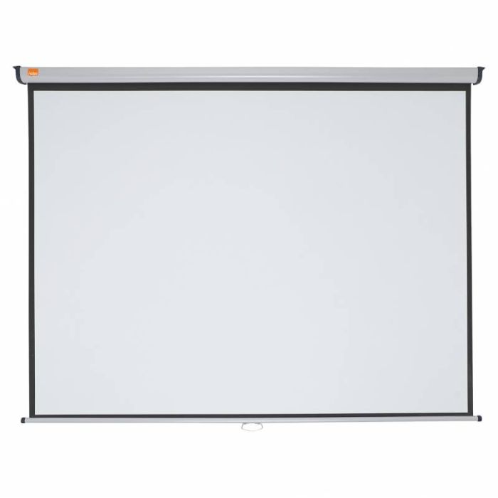 Nobo Pantalla Proyeccion Pared 2000x1513mm Blanca Mate 4:3 - Montaje en Pared o Techo - Carcasa Protectora - Alta Calidad de Proyeccion - Color Blanco