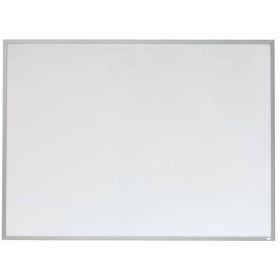 Nobo Pizarra Blanca Magnetica Pequeña con Marco de Aluminio 585x430mm - Borrado en Seco - Almohadillas Adhesivas - Ideal para Oficinas y Espacios Familiares - Incluye Rotuladores, Imanes y Borrador Compacto en Color Surtido - Color Blanco
